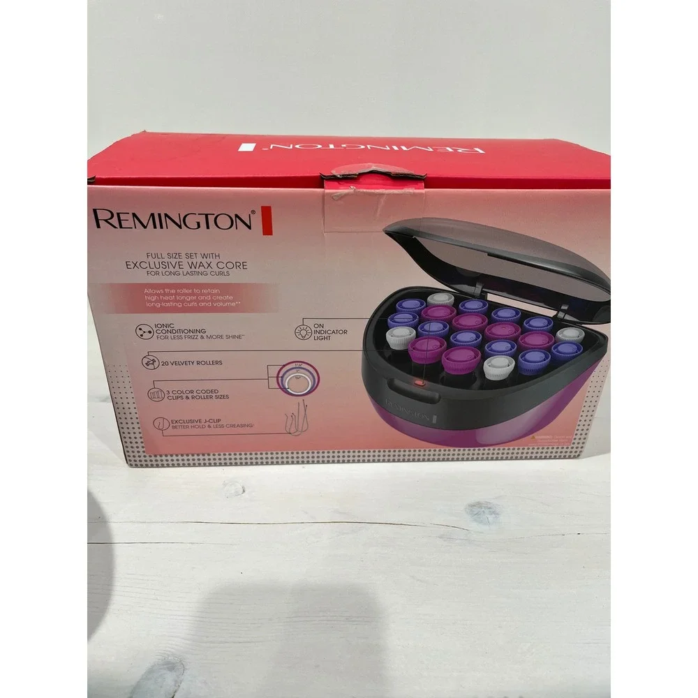 Remington H5600 Series Full‎ Set Wax Core Hair Rollers 20 Rollers Velvety